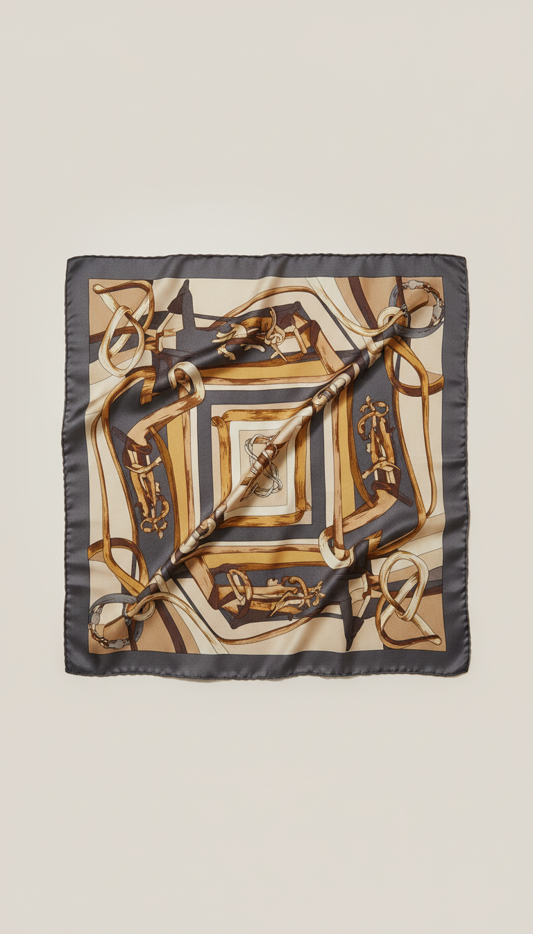 Hermès Hand-Rolled Silk Scarf