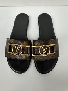 LOUIS VUITTON LOCK IT FLAT SLIDES
