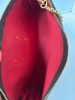 LOUIS VUITTON EVA CLUTCH SHOULDER BAG DE