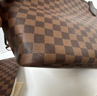 LOUIS VUITTON NEVERFULL MM W/POUCH DE